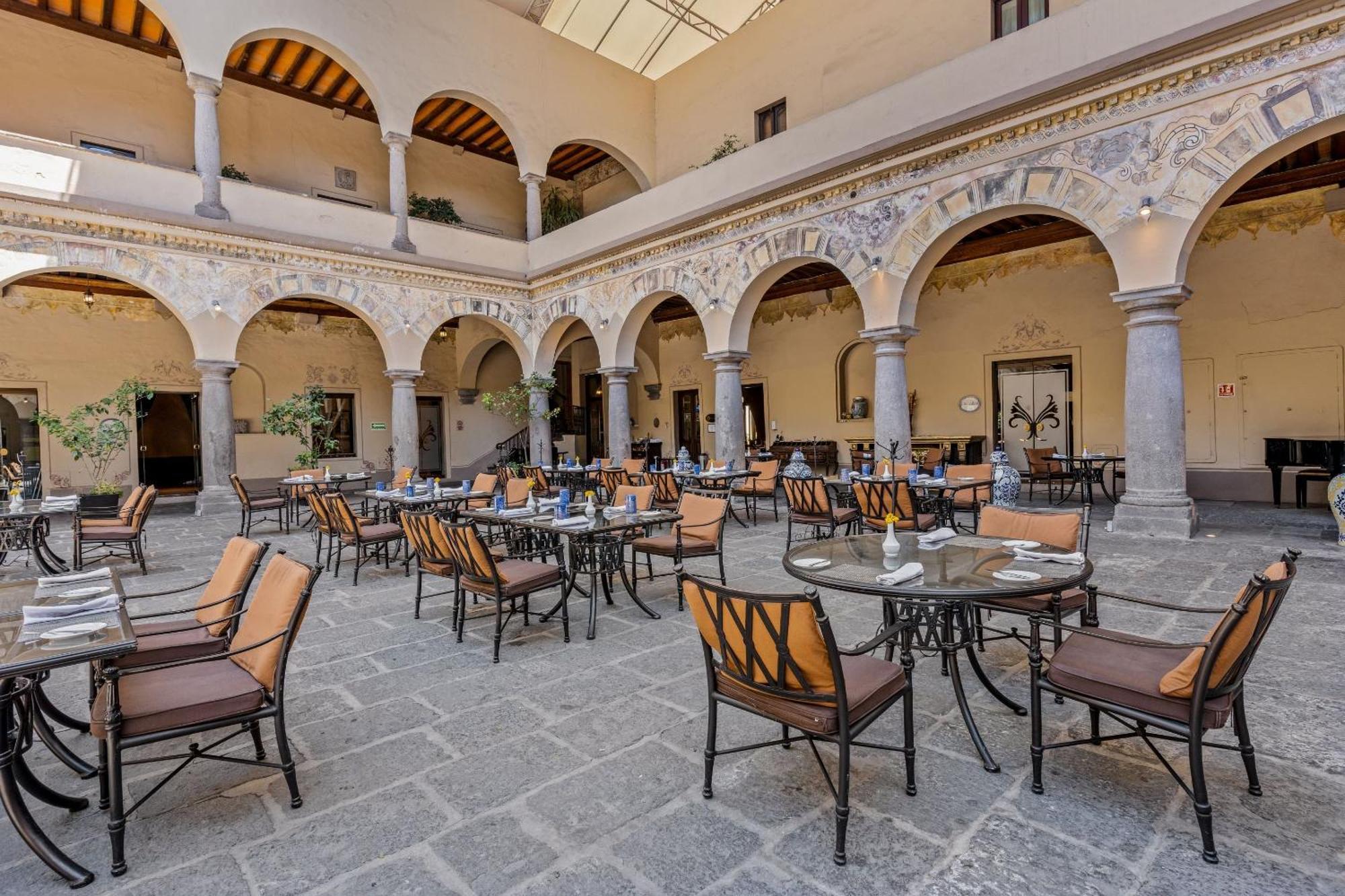 Готель Quinta Real Пуебла Екстер'єр фото Restaurant